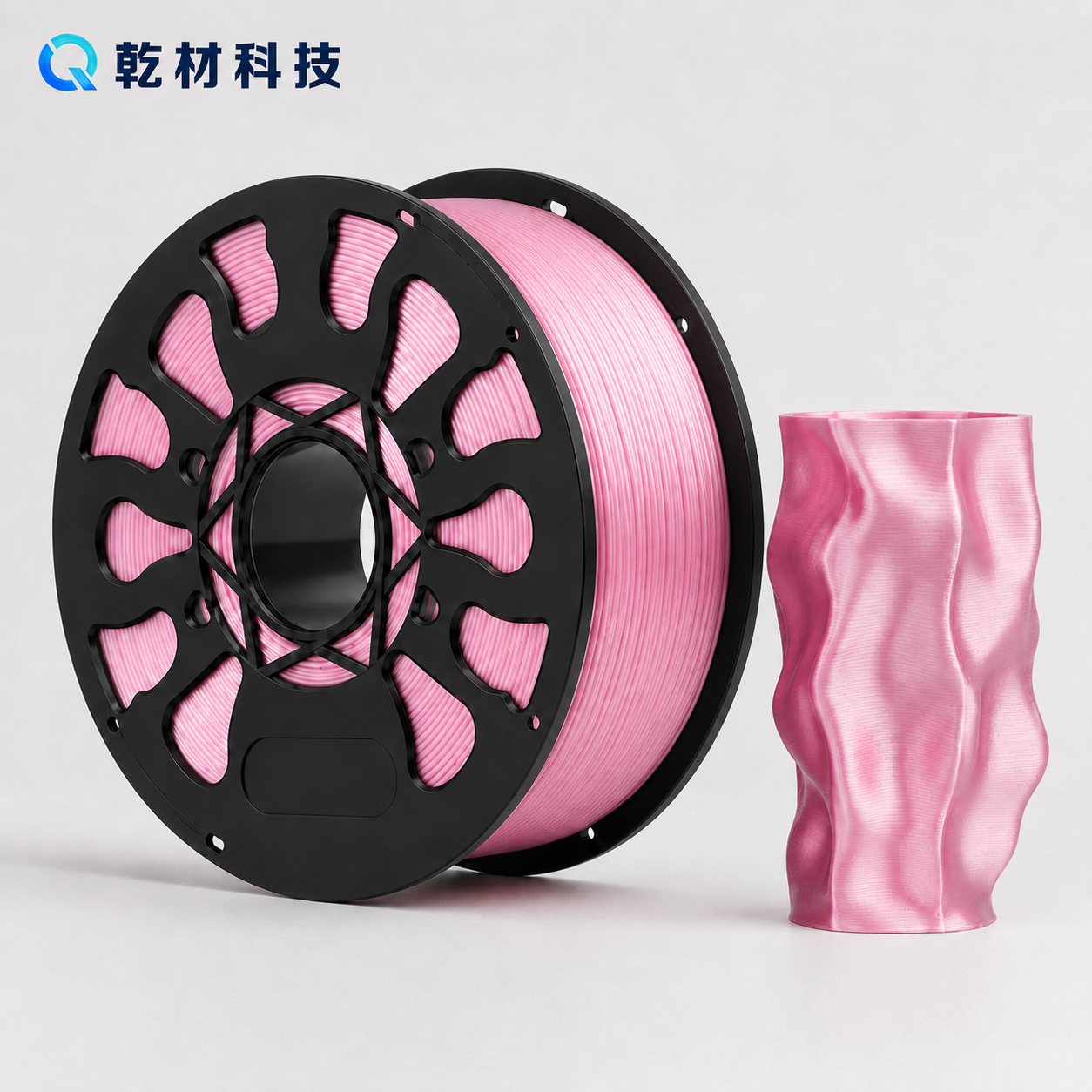 PLA Silk 3D Çap Filamenti, Çəhrayı, 1.75 mm