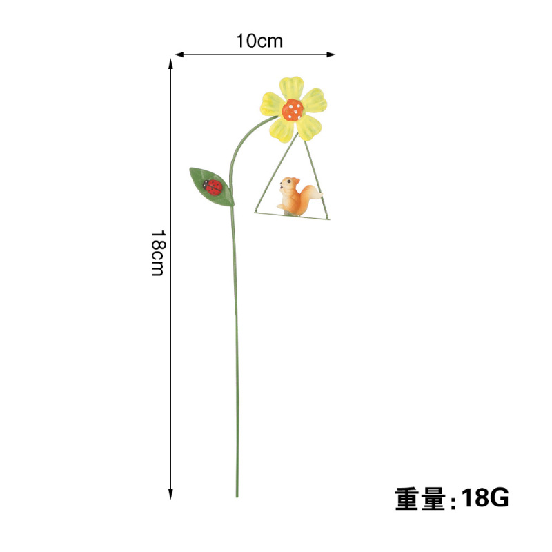 クロスボーダー金属樹脂フラワーアレンジメント装飾品かわいい動物多肉植物植木鉢マイクロ風景ホーム植木鉢装飾|undefined