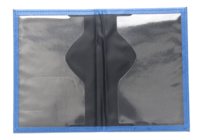 Slim US passport holder, leather, portable, lychee texture, travel