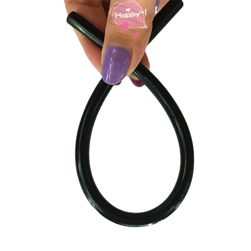 环保热熔胶棒胶条7mm黑色 居家四季通用黑色胶条批发