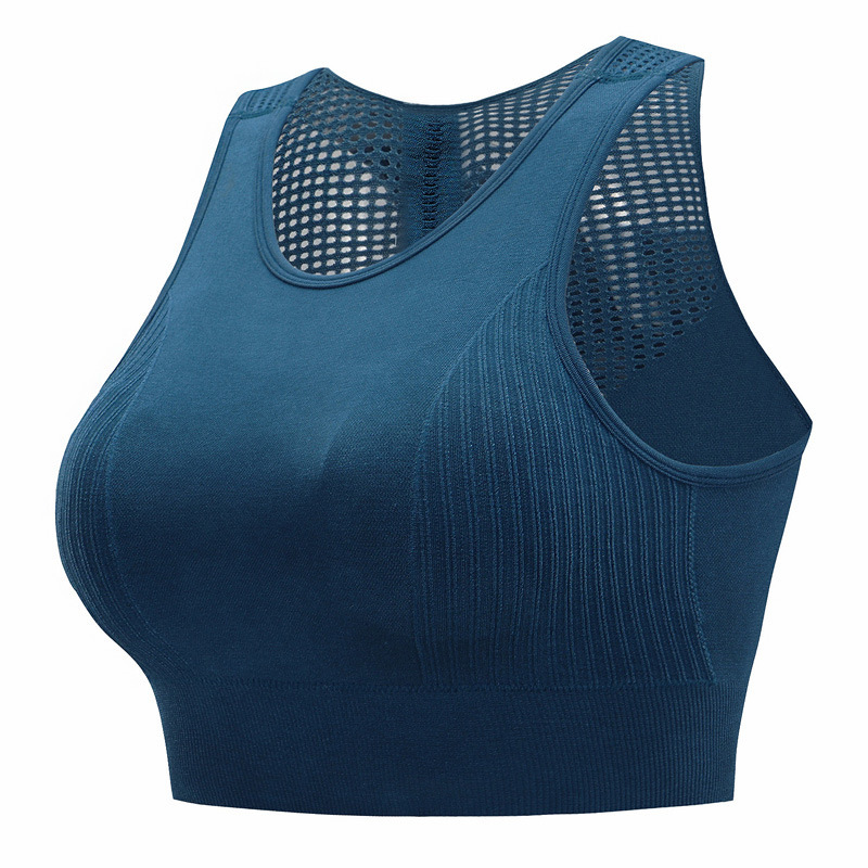 Cross-border sin anillo de acero chaleco de acondicionamiento deportivo bra hueco de belleza de espalda antichoque reunida ropa interior mujer taza completa image 6