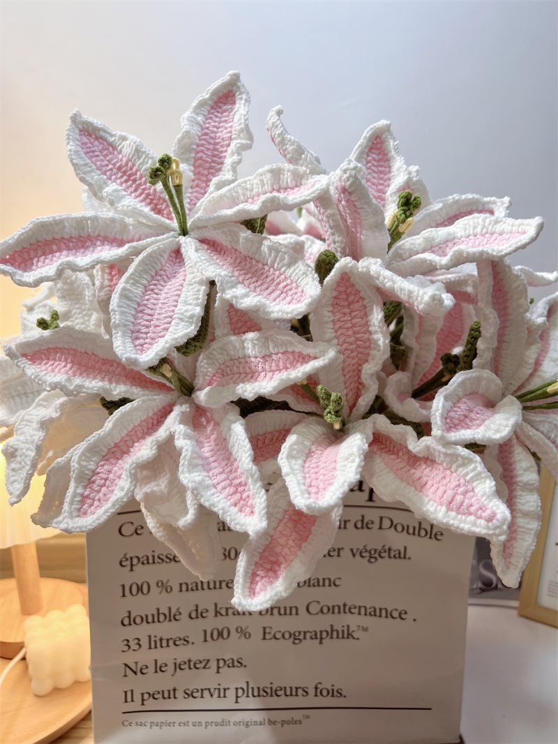 450g Weight Crochet Flowers Home Textiles & Decor Type Artificial Plant Event & Party Supplies 1 Piece Quantity Casual, Home, Daily Occasion yarn Material Flower Pattern Pastoral Style Pastoral Flower Yarn Crochet Flowers Artificial Flowers 1