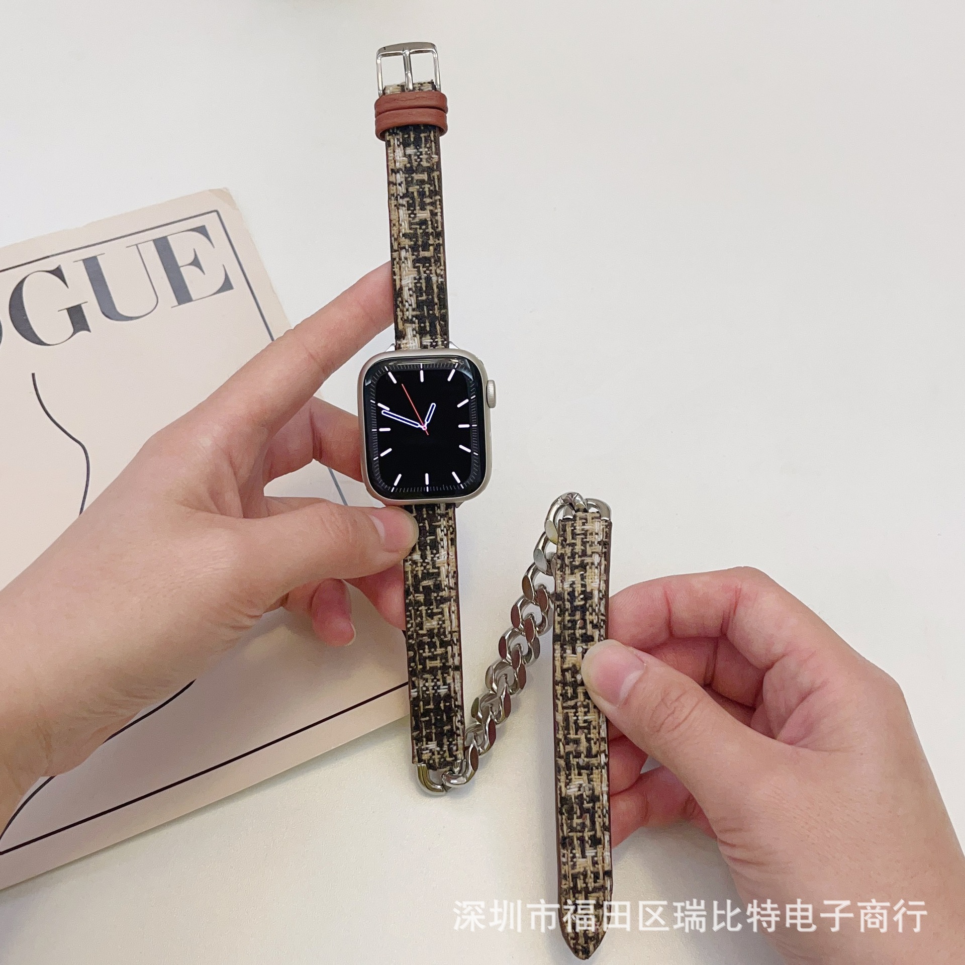 Suitable for AppleWatch8 strap iWatch7 generation double -circle…