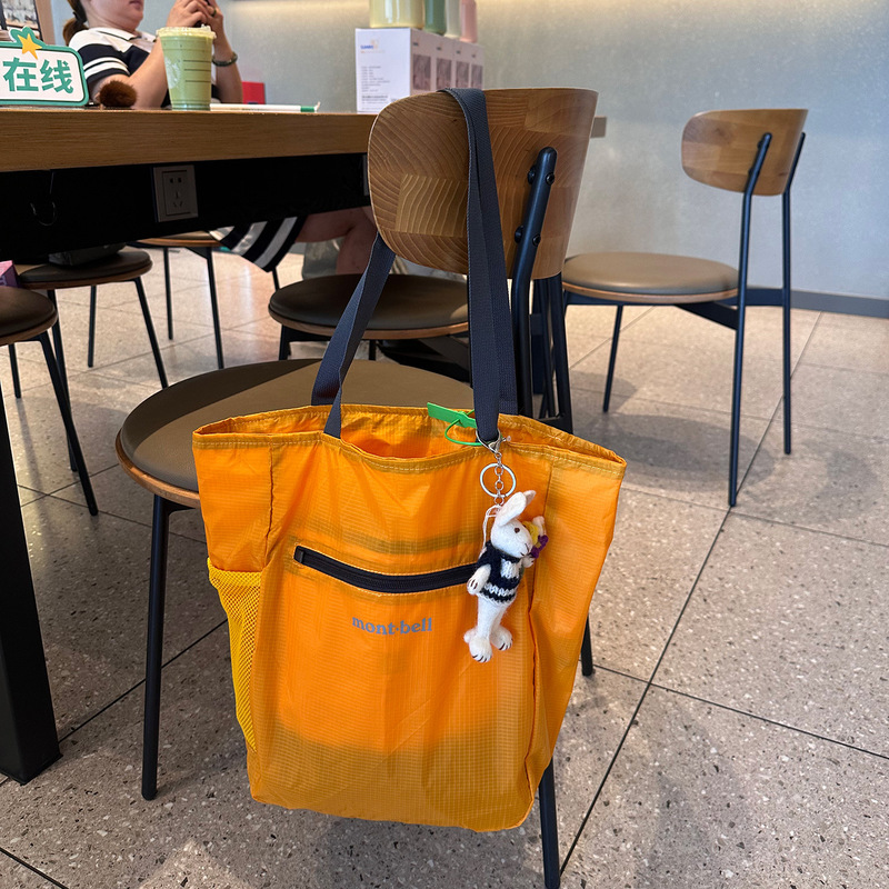 Japanese-Style Storage Bag for Outdoor Travel, Lightweight Foldable Waterproof Nylon Bag, Large Capacity Shoulder Tote Bag Japanese-Style Storage Bag for Outdoor Travel, Lightweight Foldable Waterproof Nylon Bag, Large Capacity Shoulder Tote Bag