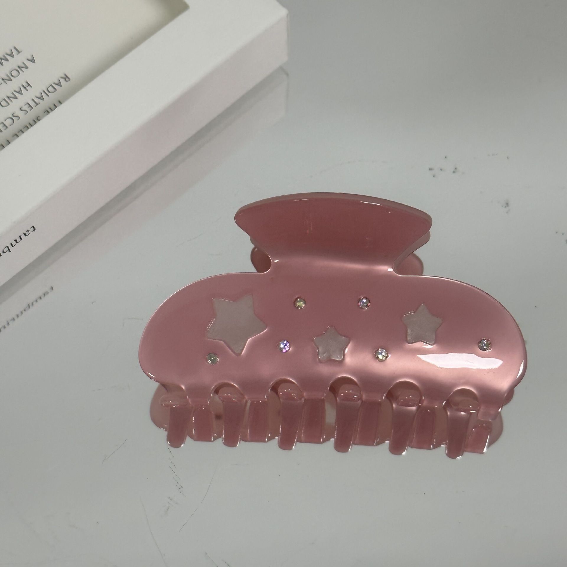 Millennium-kuuma tyttö ~ y2g makea viileä tähtiasetaattiote naispuolinen ranskalainen tyyli korkea tunne selkänoja pään nuttura hainklipsi hiuskoristeet_voghion.com