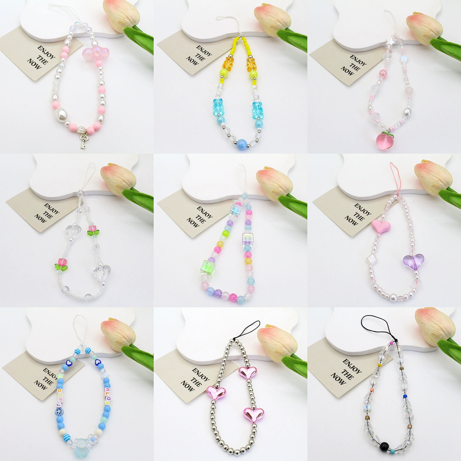 Mobile phone, strap, beaded bracelet handmade, pen, pendant, handle, protective phone case, camera