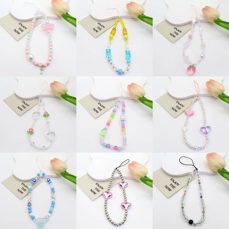 Mobile phone, strap, beaded bracelet handmade, pen, pendant, handle, protective phone case, camera