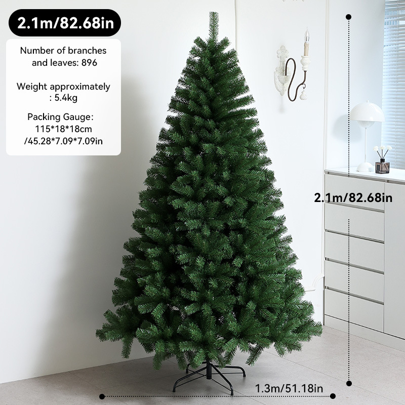 Transfronterizos PVC gran árbol de Navidad cifrado luminoso árbol de Navidad decoración decoración de Navidad al por mayor en stock