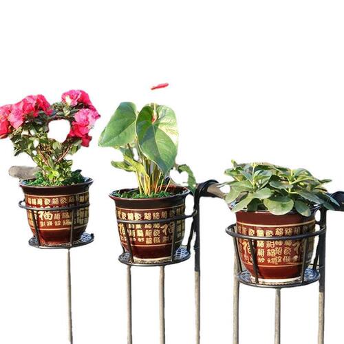 Balcony flower rack hanging green radish and spider orchid flower pot hanging rack guardrail window sill simple flower rack indoor storage rack