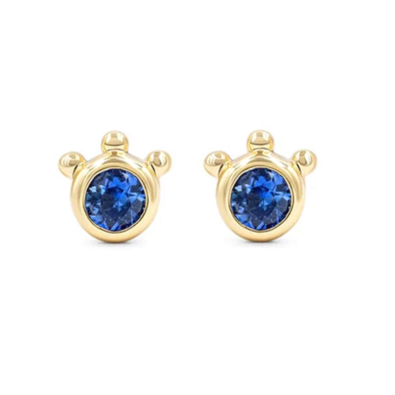 Fashion Geometric Sterling Silver Ear Studs Plating Zircon 925 Silver Earrings display picture 4