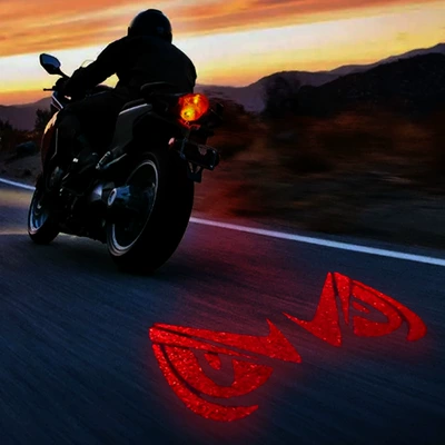 Motorcycle and Electric Vehicle Universal License Plate Holder with Adjustable Projection Light (License plate holder/license plate holder) - red