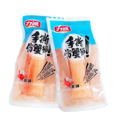 Licheng Hand-Shred Crab Sticks Ready-to-eat Seafood Snacks Small Packaging Casual Snacks Crab Meat Sticks 5kg per pack