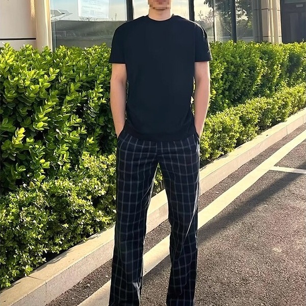 Why Are Plaid Pants for Men so Popular in Summer? Thin American High Street Straight-Leg Pants That Make Your Legs Longer, Casual Sports Pants