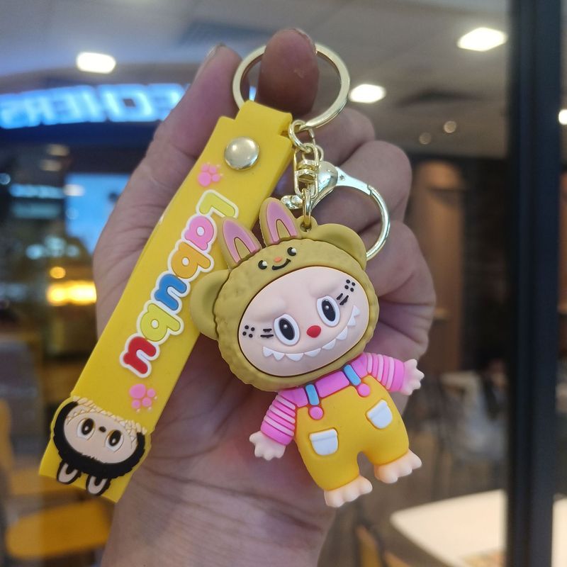 クリエイティブホットスタイルラブブキーホルダー漫画リトルシープペンダントおもちゃベビーグラバーかわいいキーチェーンリング卸売|undefined