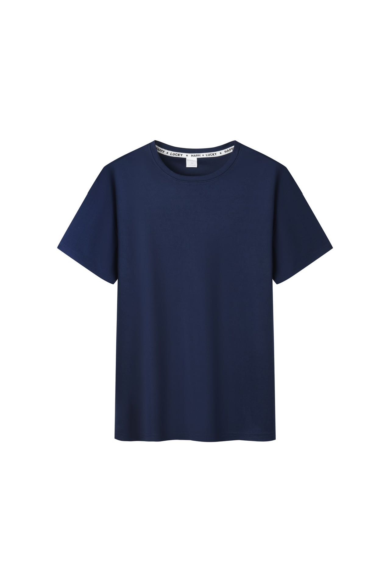 Nueva camiseta de manga corta de cuello redondo casual suelta ropa de trabajo simple ropa de fiesta impresa LOGO impresión al por mayor en stock