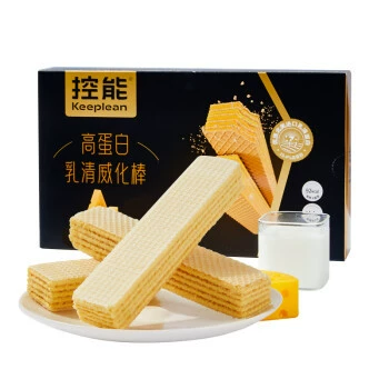 Контрольный DGI с высоким содержанием белка сыворотки вафли (вкус золотого сыра) 288g * 3 коробки заменителей еды