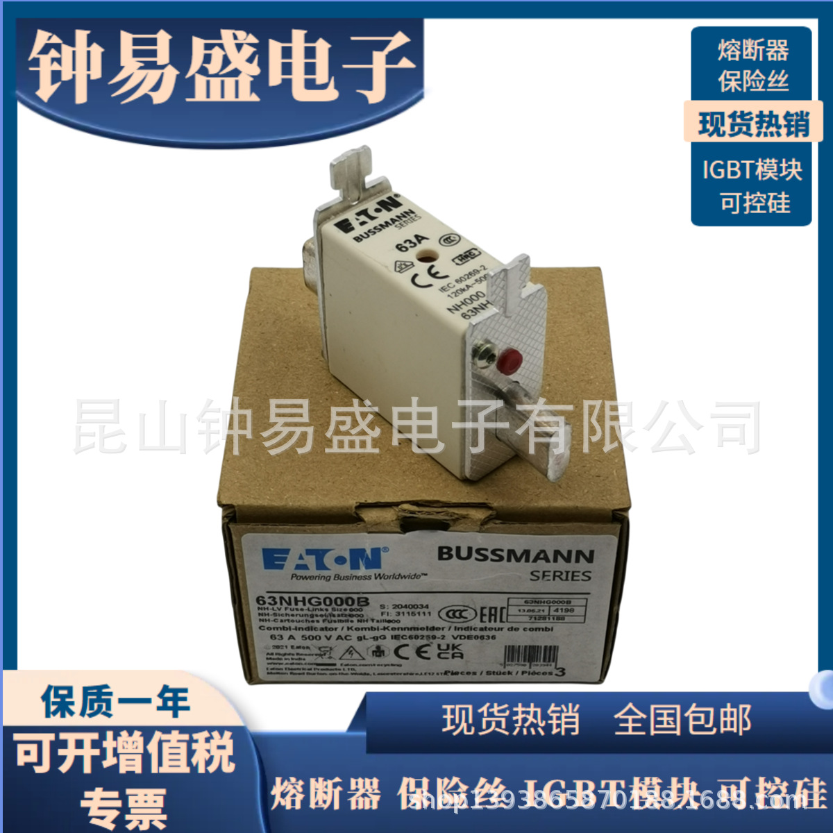 美国原装Bussmann熔断器  6NHG000B / 10NHG000B   500V  10A