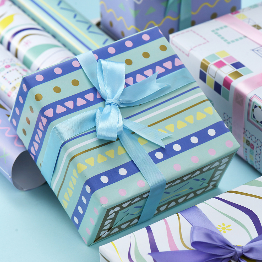 Transfronterizos Amazon nuevo papel de impresión de embalaje de regalo de regalo de cumpleaños diy regalo embalaje de papel al por mayor