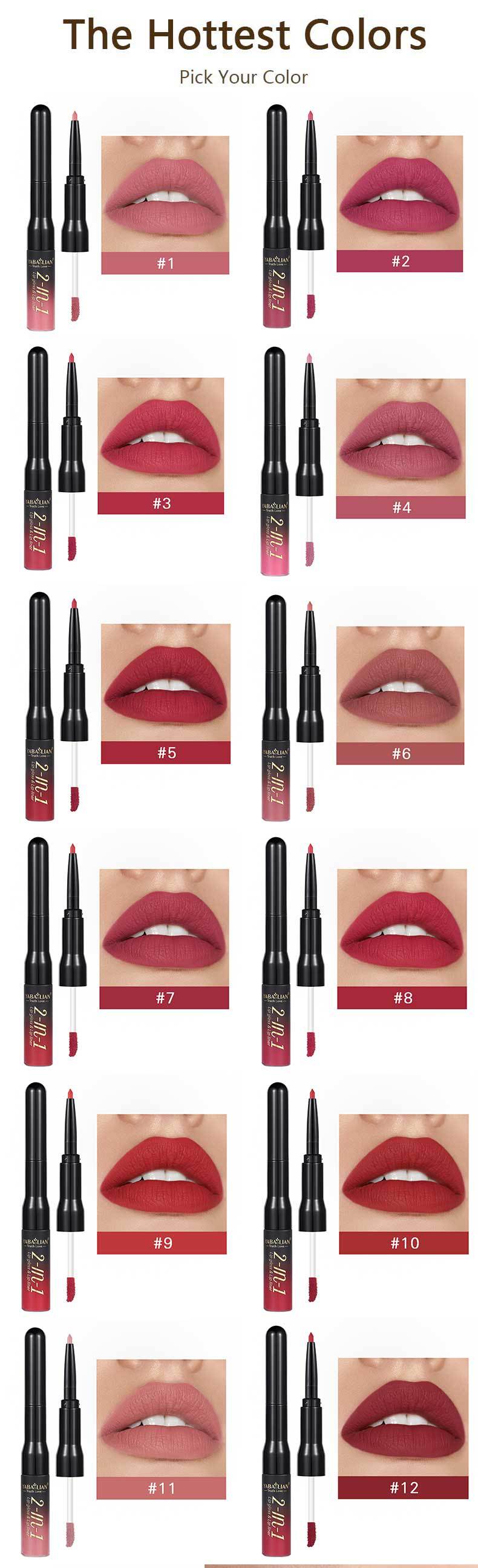 Lip Liner Matte Nonstick Cup Liquid Lipstick
