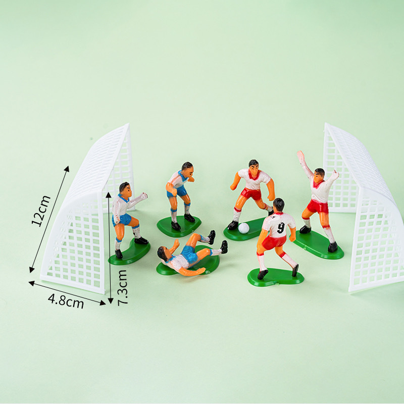 Decoración de pasteles de fútbol de celebridades de Internet Equipo de fútbol de niños Equipo de fútbol de niños Fiesta de cumpleaños Postres Mesa para hornear Vestir