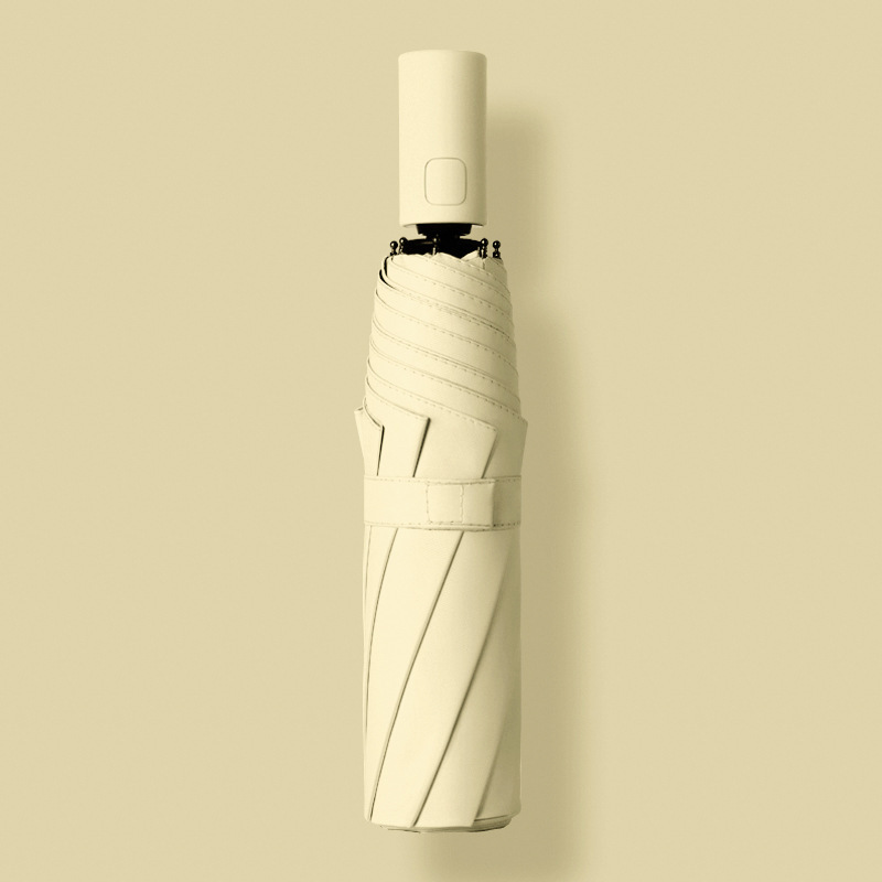 Nuevo paraguas plegable automático de doble uso paraguas de sol sólido a prueba de sol para mujer paraguas personalizado a prueba de rayos UV a prueba de sol