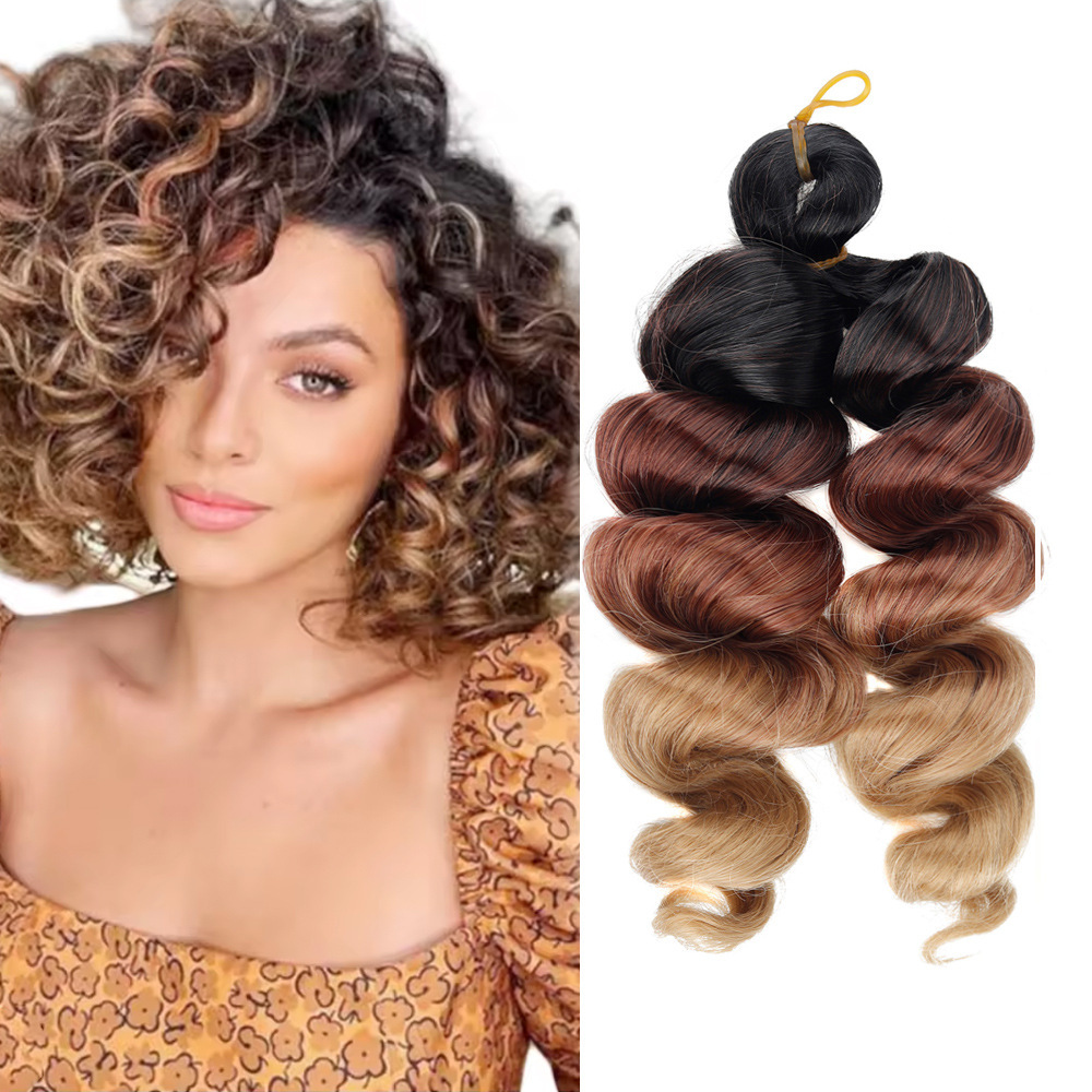 [12in Silky Italy curly Crochet Braids Hair ]