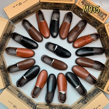 M935 老爸皮鞋四季款新款棕色皮鞋男款2025新款软底