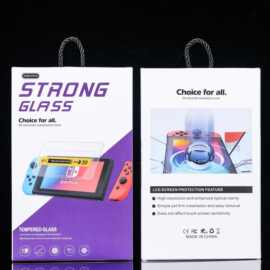 游戏机任天堂钢化膜包装通用盒 Switch Lite保护膜包装纸盒现货发