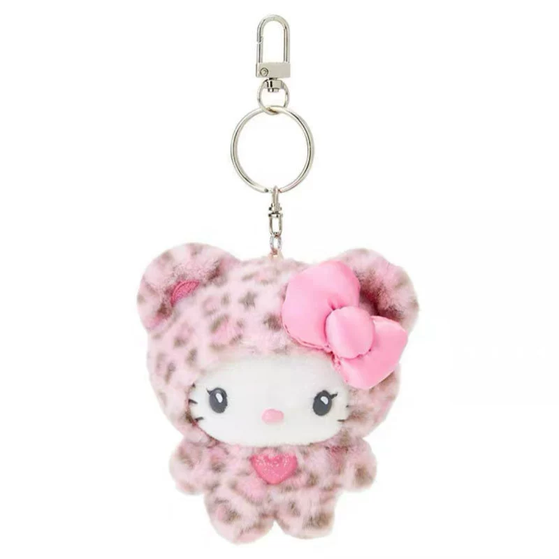 Брелок-подвеска Hello Kitty плюшевый, универсальный, маленький 2,8×2,2 см с металлическим карабином