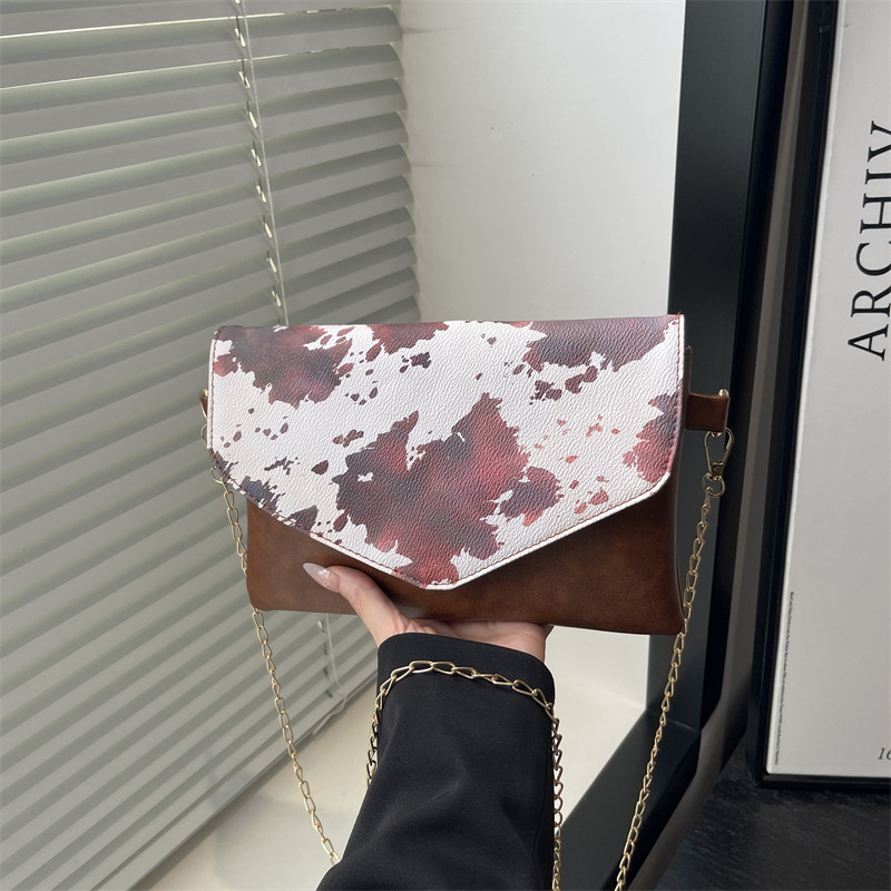 Small Vintage Chain Shoulder Bag For Women Versatile Envelope Wallet_voghion.com