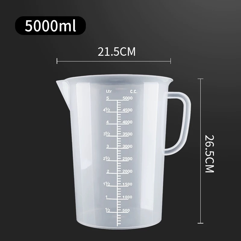 高温耐性ミルクティーショップツール計量カップスケール付きプラスチック食品グレードベーキングキッチン大容量|undefined