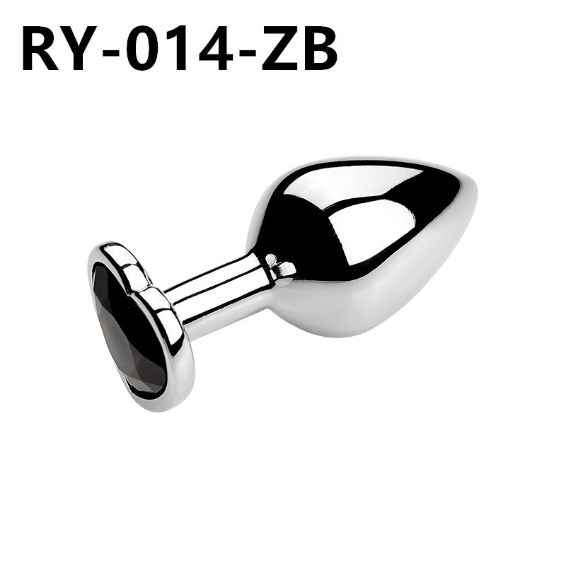 Corazón de metal plug anal back patio para usar artículos sexuales dilatadores coquetear al por mayor SM artículos sexuales para adultos