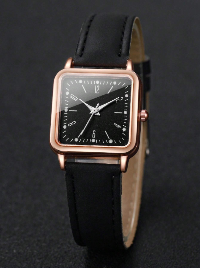 nuovo orologio moda casual bianco e nero coppia orologio quadrato orologio digitale al quarzo_voghion.com