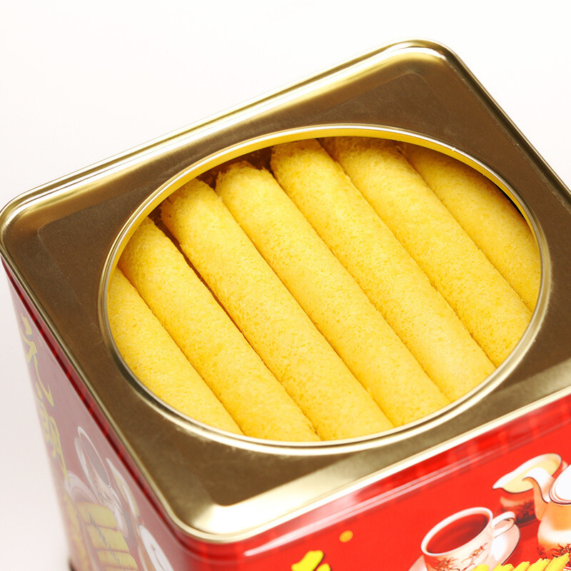 香港元朗蛋卷王908g铁盒装手工鸡蛋卷广东广州特产零食糕点|undefined