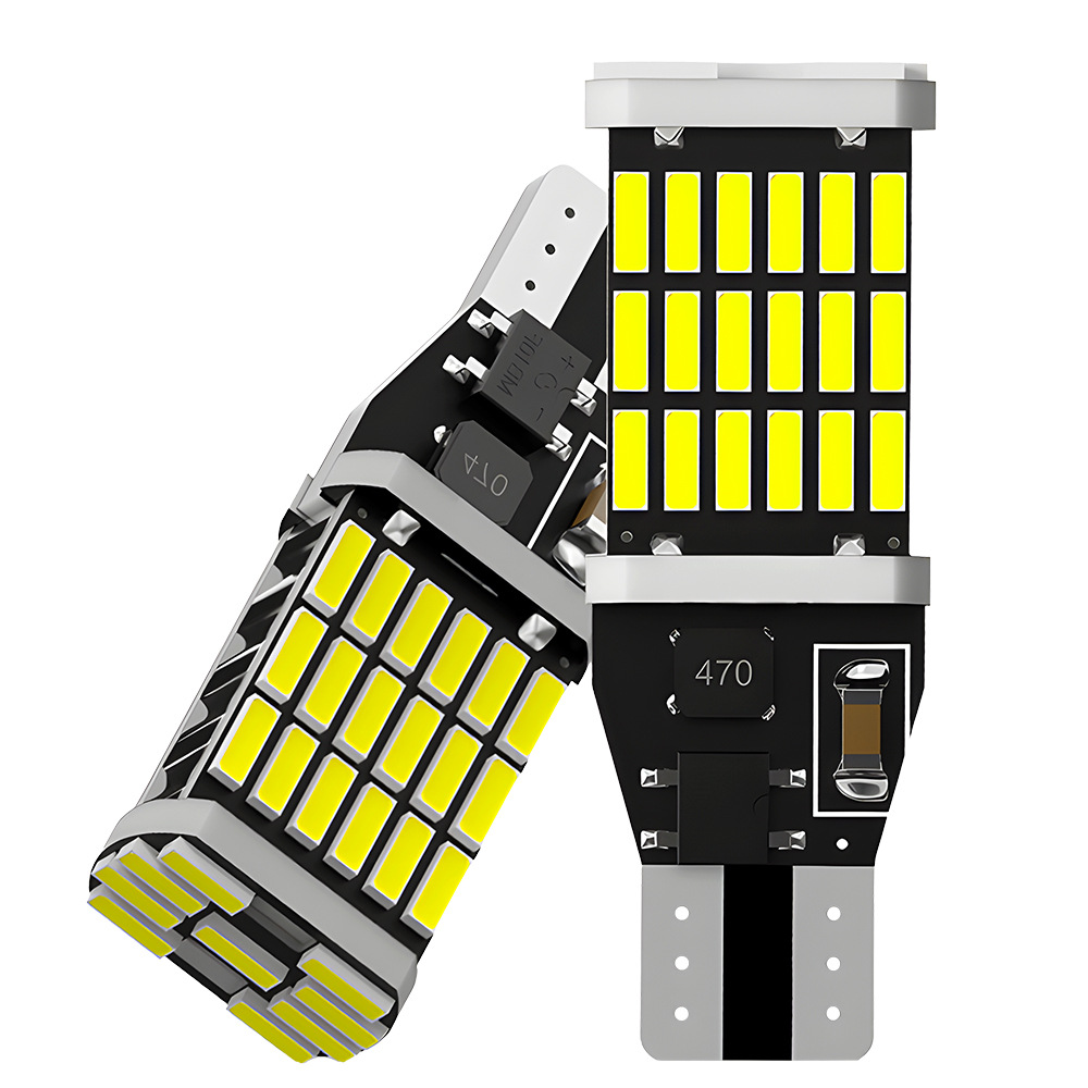 Nuevo automóvil LED luz de dirección luz de freno T15-4014-45SMD decodificación luz de marcha atrás luz trasera de automóvil