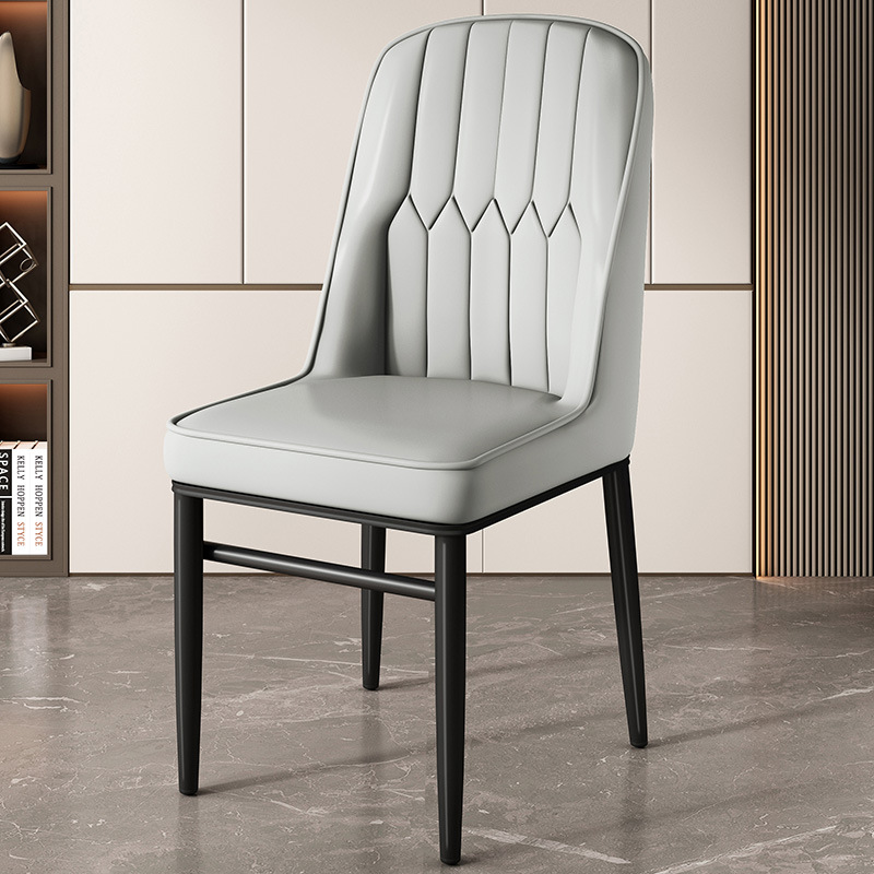 라이트 그레이 + 그레이 뒷면과 블랙 다리 [엄선된 가죽 안정 프레임]