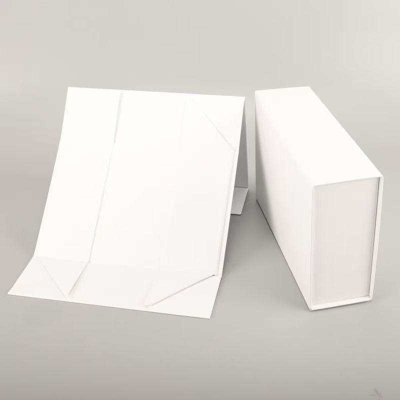 Caja plegable de una pieza Caja de embalaje de absorción de flip de comercio exterior Caja de regalo de alta calidad Caja de regalo de cosméticos Caja de mano