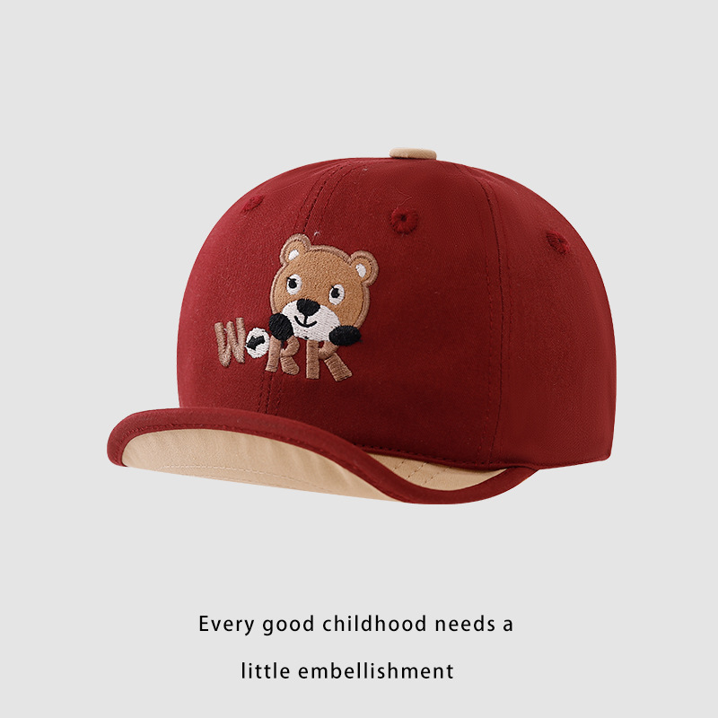 Sombreros infantiles primavera y otoño sombreros de béisbol para niños 2024 nuevo sombrero de boca de pato para niños sombreros de sol otoño y invierno