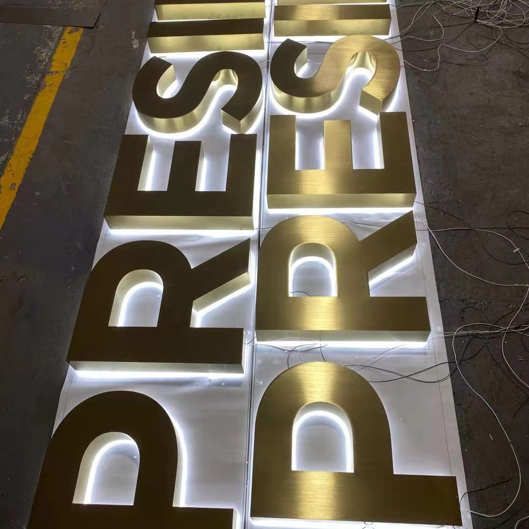 户外创意亚克力发光字LED迷你发光字树脂发光字门头广告招牌制作