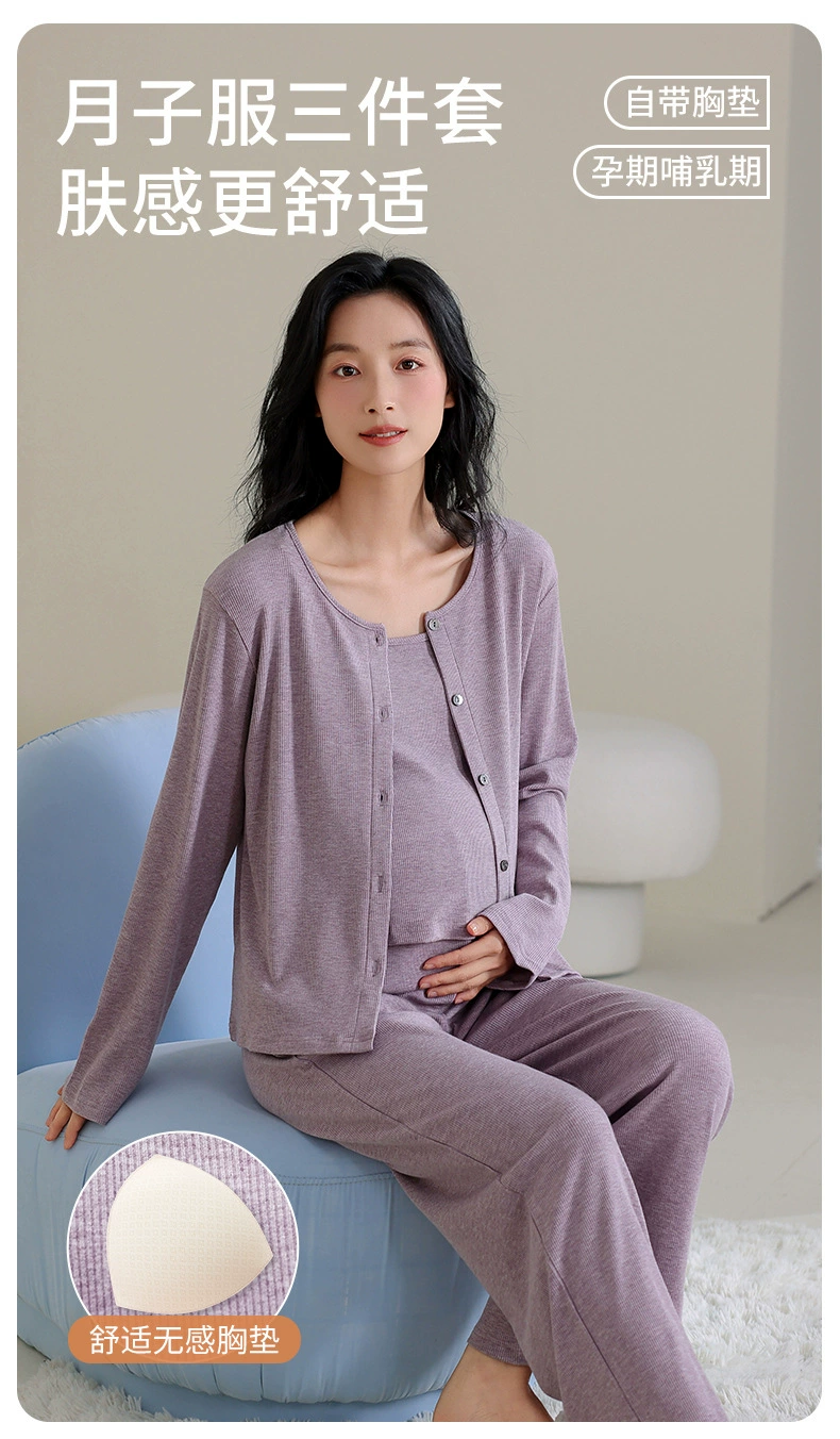 Conjunto para maternidad y lactancia con estampado dulce
