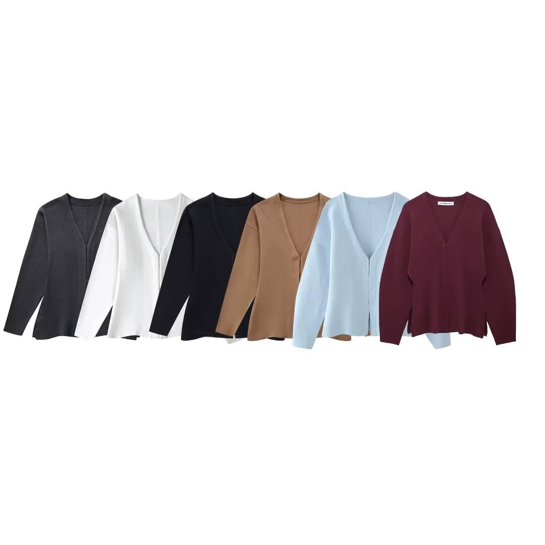 Трансграничная европейская и американская женская одежда AliExpress INS взрывная женская простая свободная вязаная куртка мини-юбка набор