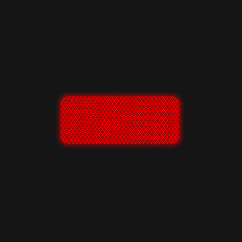 Red warning reflective sticker