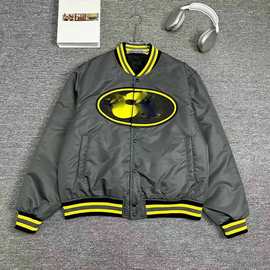 25ss秋冬新款正确版经典四叶草图案潮流百搭字母情侣夹克外套