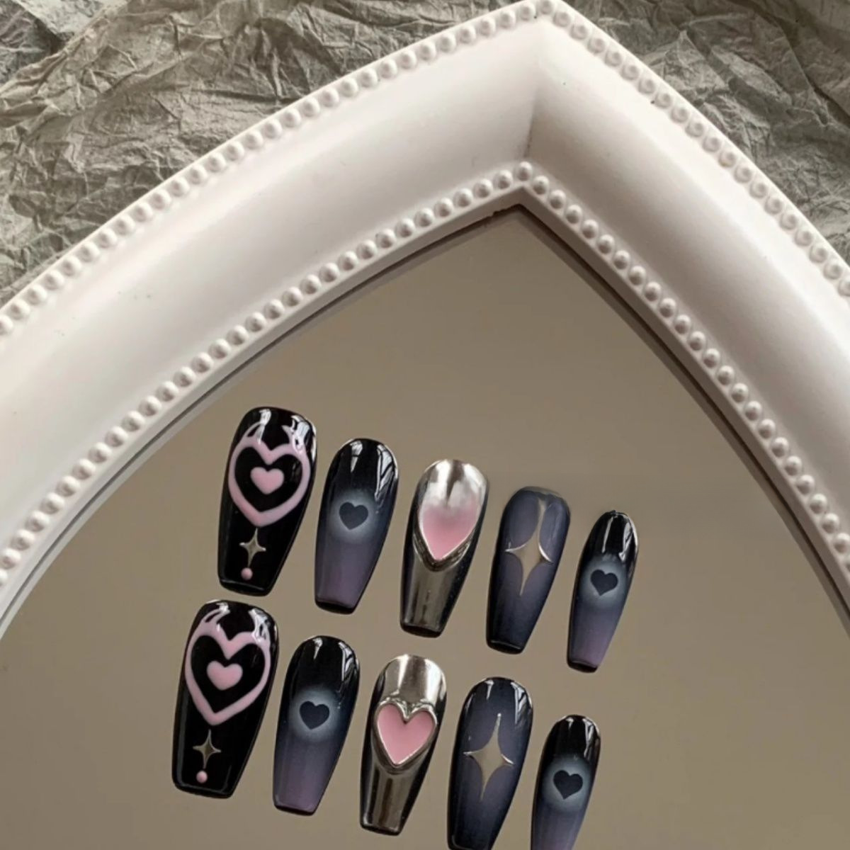 Millennium Spice Girls Y2K Deviruchi Nail Art Personality Hand-worn Nail Art Patch
