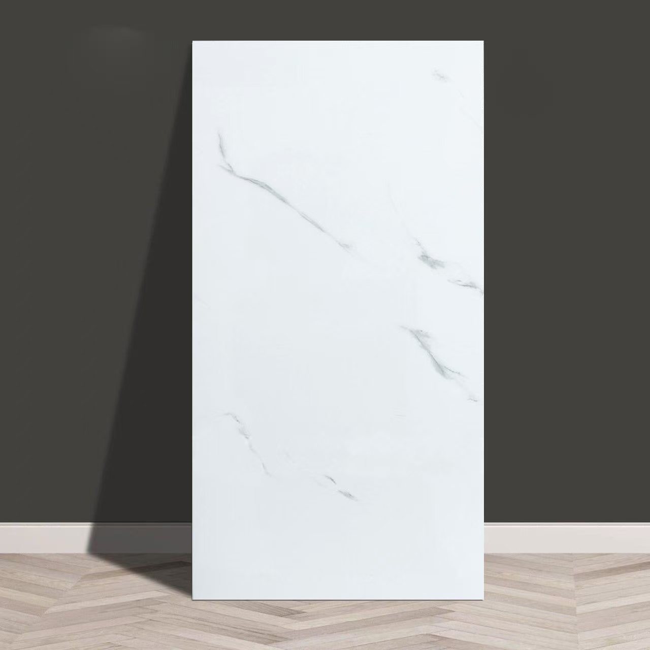 Baldosas de mármol transfronterizas autoadhesantes pegatinas de pared decorativas cocina gruesa baño renovación impermeable a prueba de aceite