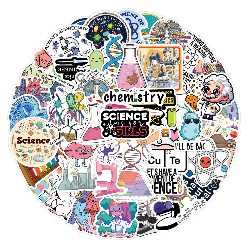 55 new Biology biology cartoon graffiti stickers personalized creative decorative luggage skateboard stickers 55 new Biology biology cartoon graffiti stickers personalized creative decorative luggage skateboard stickers