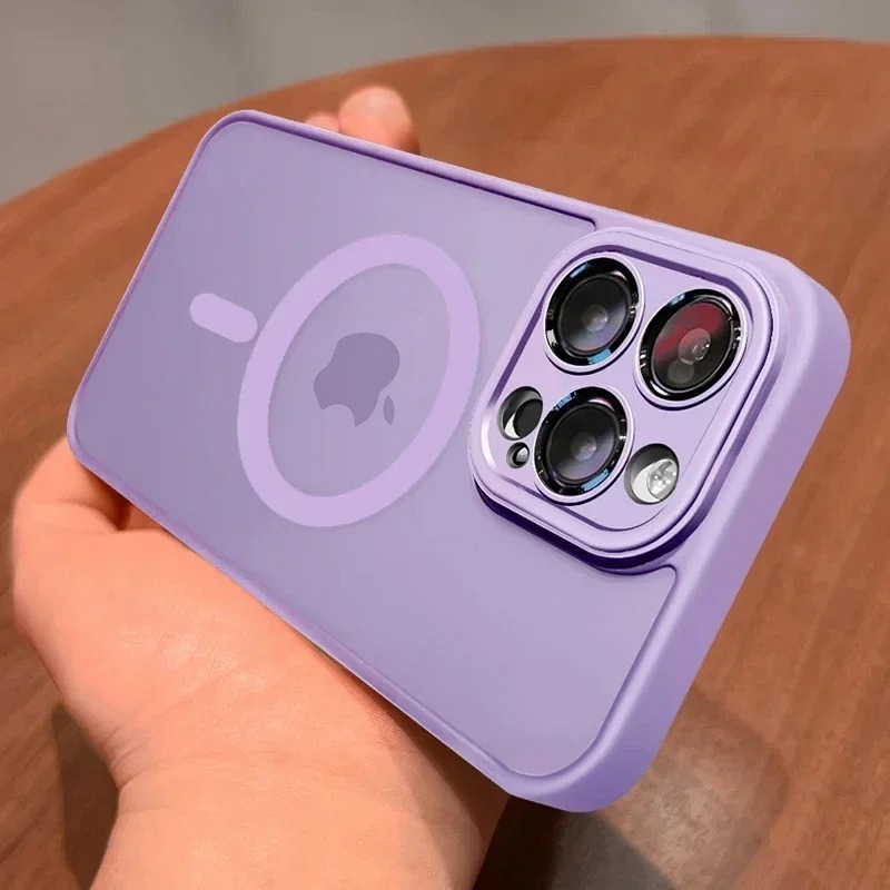适用iPhone17磁吸手机壳雅盾肤感磨砂半透苹果16PROMAX精孔硬套15|undefined