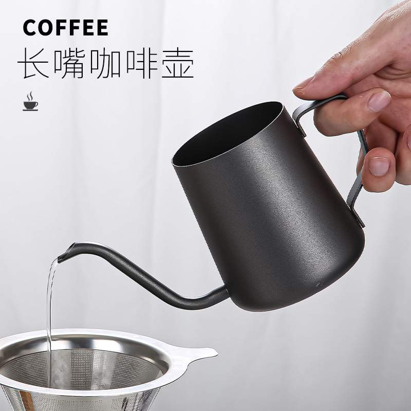 Hand coffee pot hanging ear coffee hand pot 304 stainless steel spout coffee pot long spout drip kettle factory Hand coffee pot hanging ear coffee hand pot 304 stainless steel spout coffee pot long spout drip kettle factory