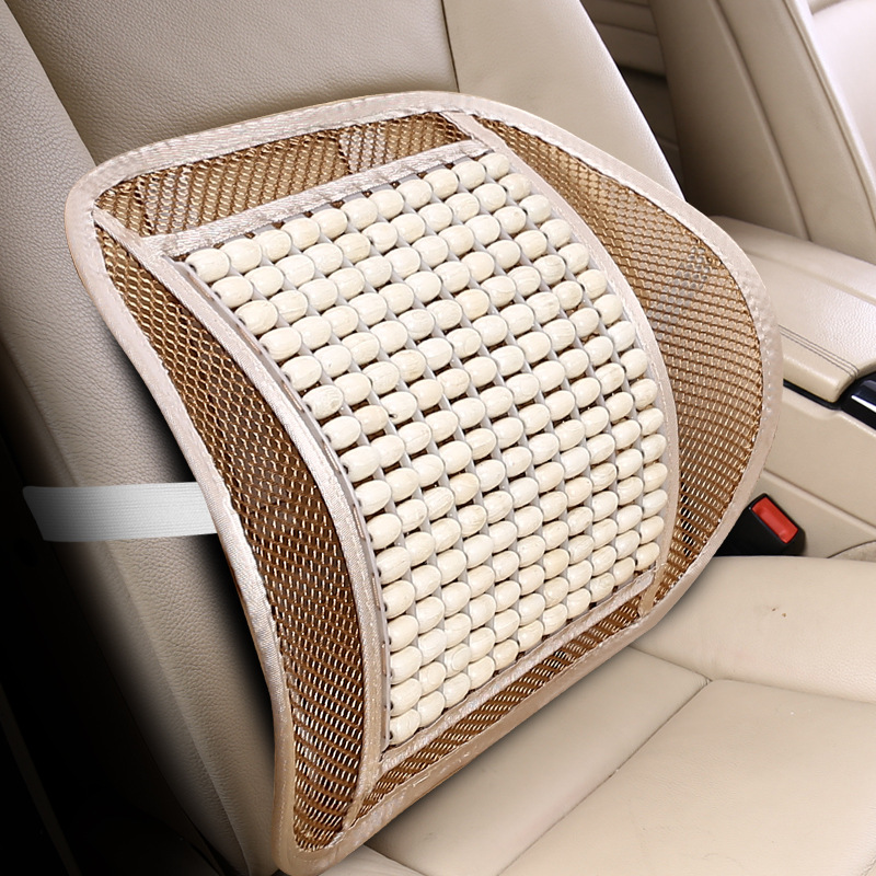 Universal – Car Seat Cushion Seat cushion, seat cover - white-lumbar-support-maple-wood