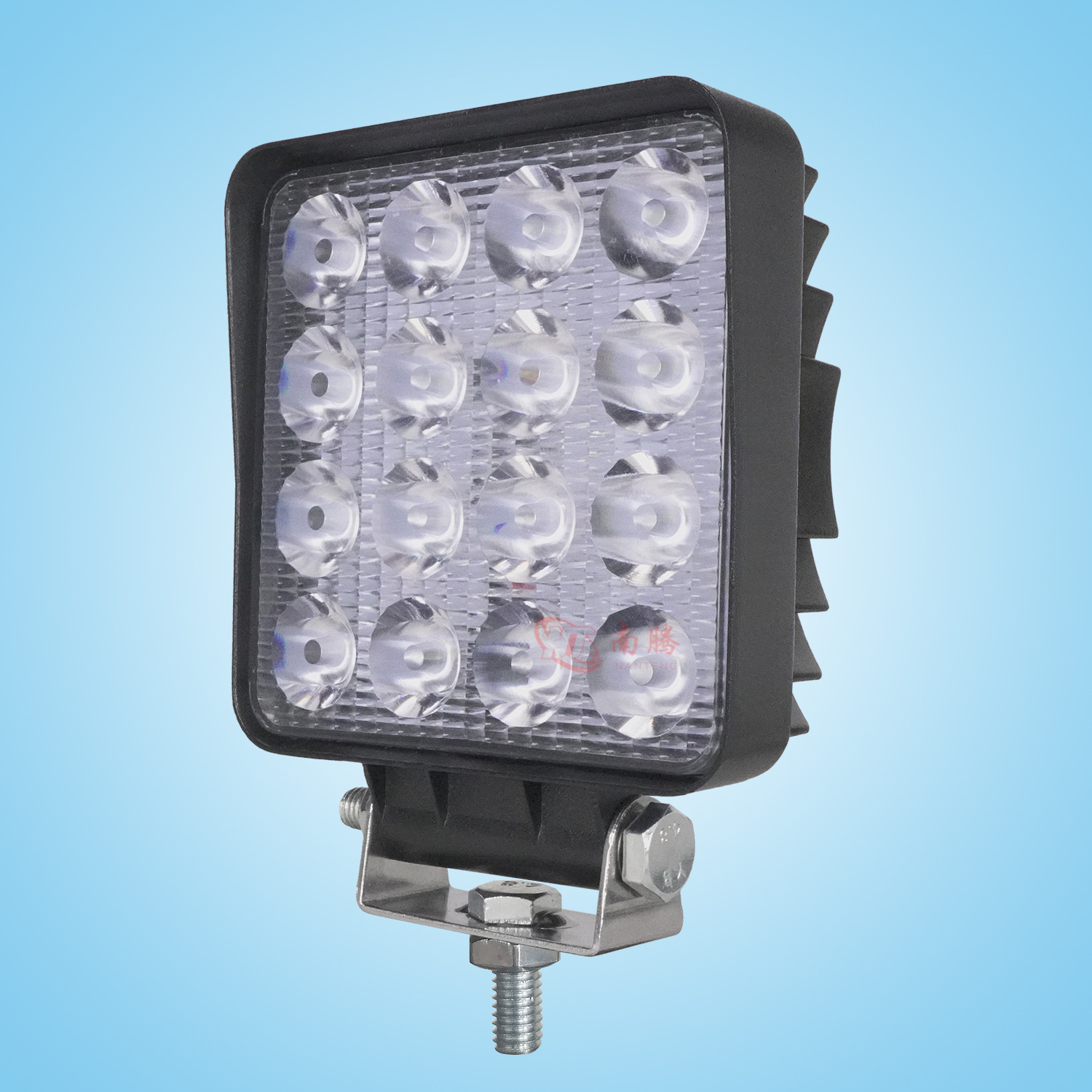 4 pulgadas cuadrado led48w luz de trabajo lámpara de coche proyector de la lámpara del vehículo todoterreno faro del coche LED lámpara de la cáscara